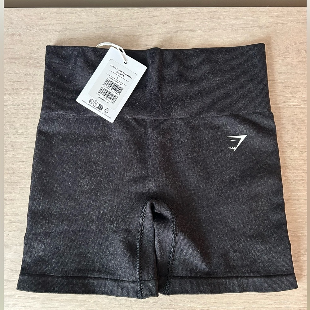 Black Gymshark Adapt Fleck Seamless Biker Shorts. Size Small.